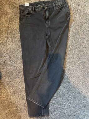 American Age Women's High-Rise Black Jeans